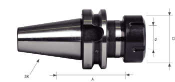 MAS/BT403 ER Collet Chucks DIN 6499 BT40 - 1